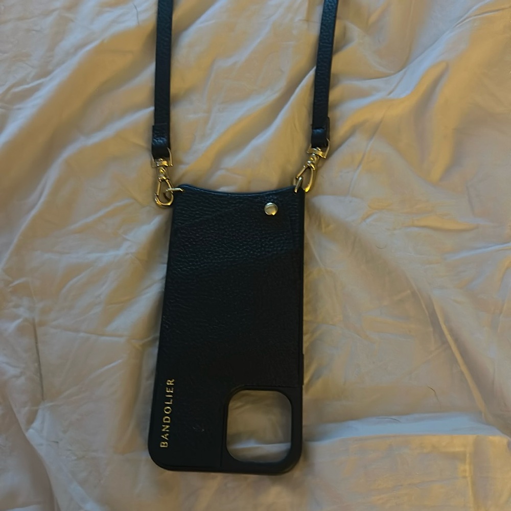 Bandolier black leather